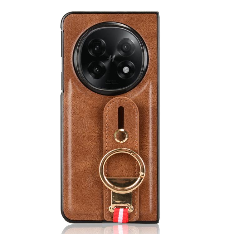For OPPO Find N5 Wristband Leather Back Phone Case