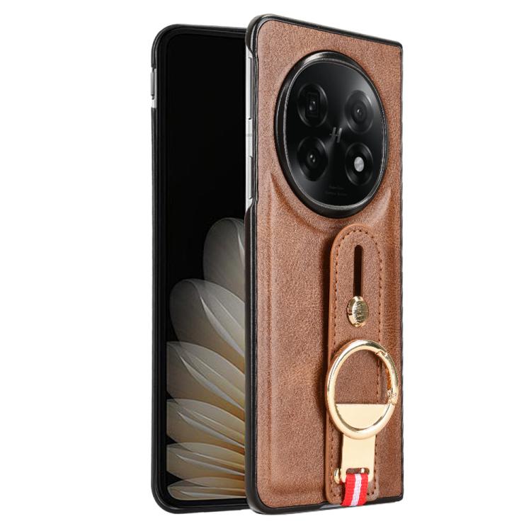 For OPPO Find N5 Wristband Leather Back Phone Case