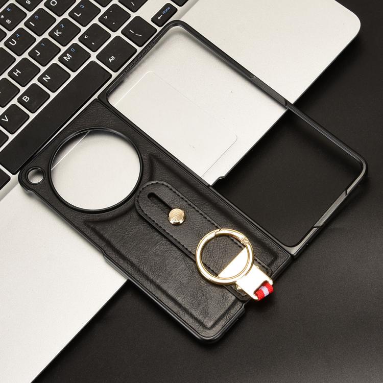 For OPPO Find N6 Wristband Leather Back Phone Case