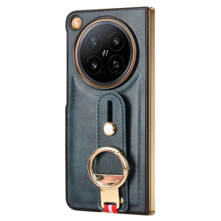 For OPPO Find N6 Wristband Leather Back Phone Case