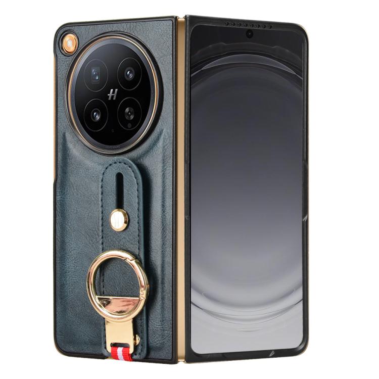 For OPPO Find N6 Wristband Leather Back Phone Case