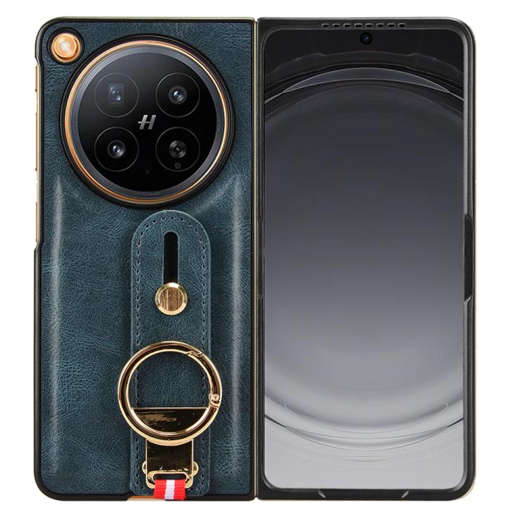 For OPPO Find N6 Wristband Leather Back Phone Case