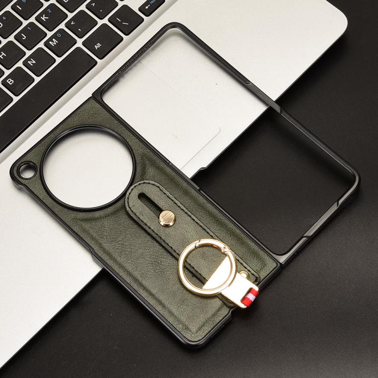 For OPPO Find N6 Wristband Leather Back Phone Case