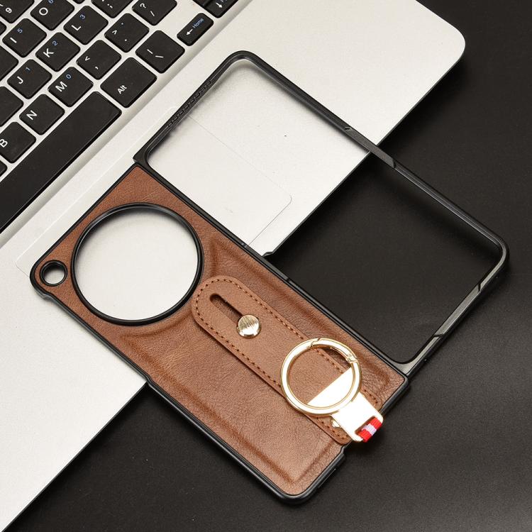 For OPPO Find N6 Wristband Leather Back Phone Case