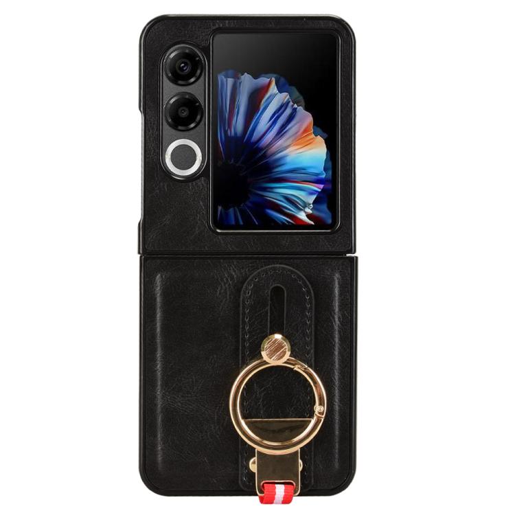 For ZTE nubia Flip2 A404ZT Wristband Leather Back Phone Case