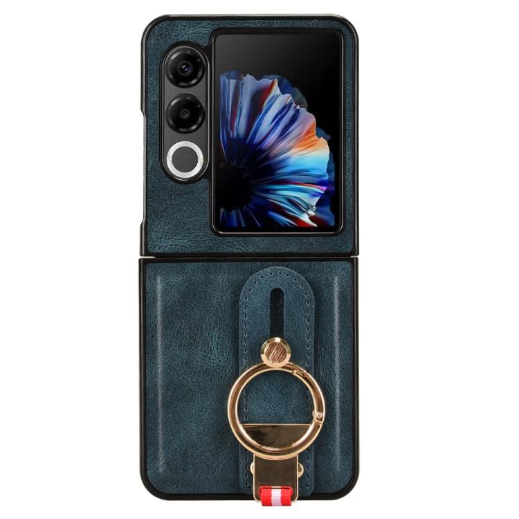 For ZTE nubia Flip2 A404ZT Wristband Leather Back Phone Case