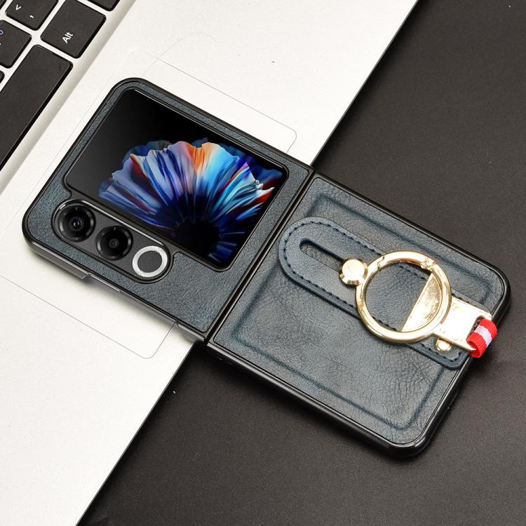 For ZTE nubia Flip2 A404ZT Wristband Leather Back Phone Case
