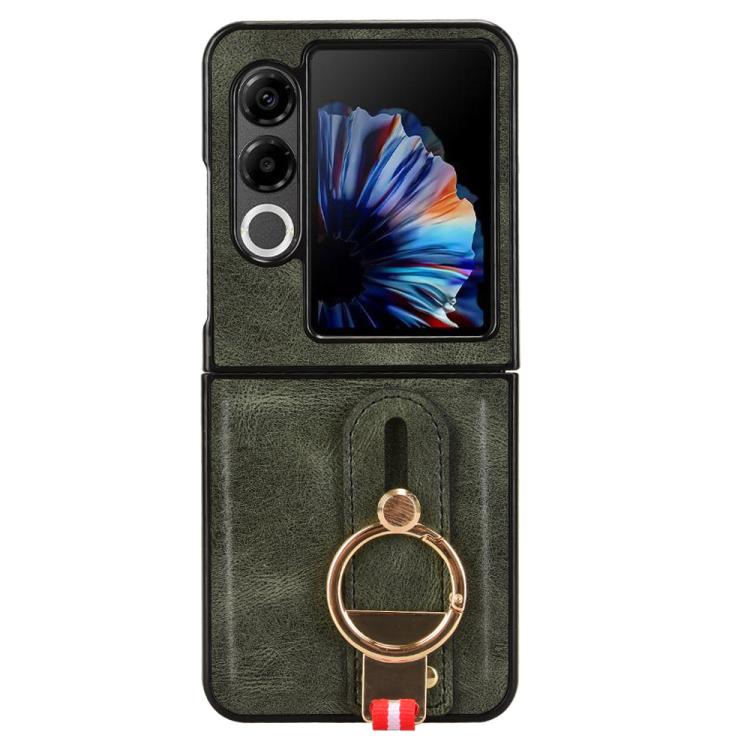 For ZTE nubia Flip2 A404ZT Wristband Leather Back Phone Case