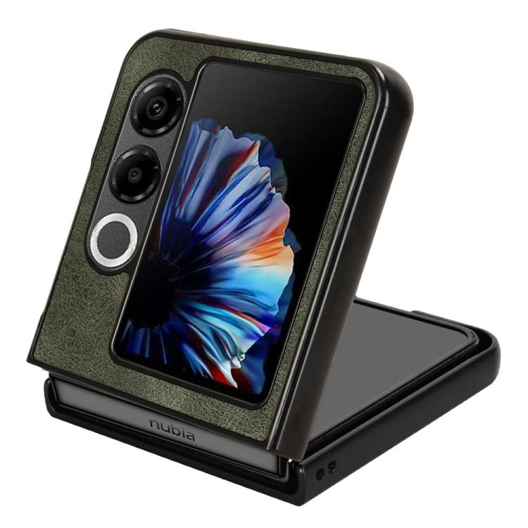 For ZTE nubia Flip2 A404ZT Wristband Leather Back Phone Case