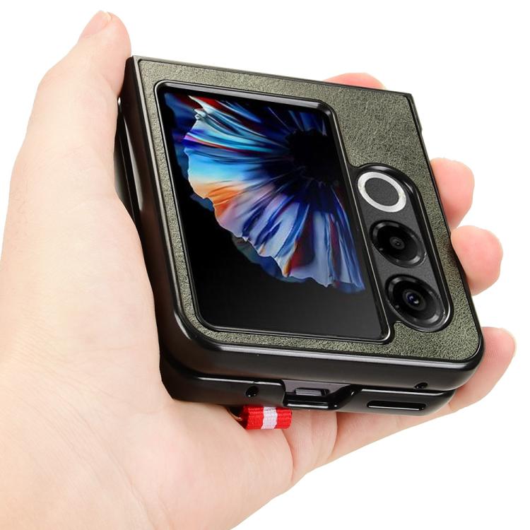 For ZTE nubia Flip2 A404ZT Wristband Leather Back Phone Case