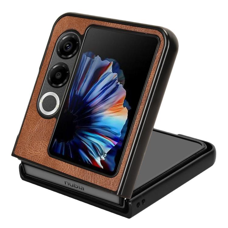 For ZTE nubia Flip2 A404ZT Wristband Leather Back Phone Case