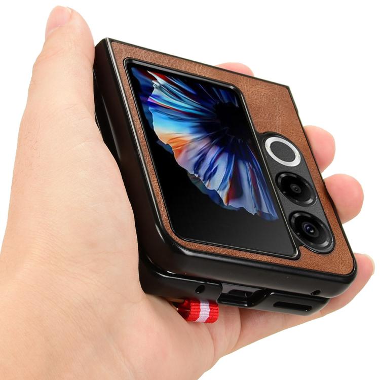 For ZTE nubia Flip2 A404ZT Wristband Leather Back Phone Case