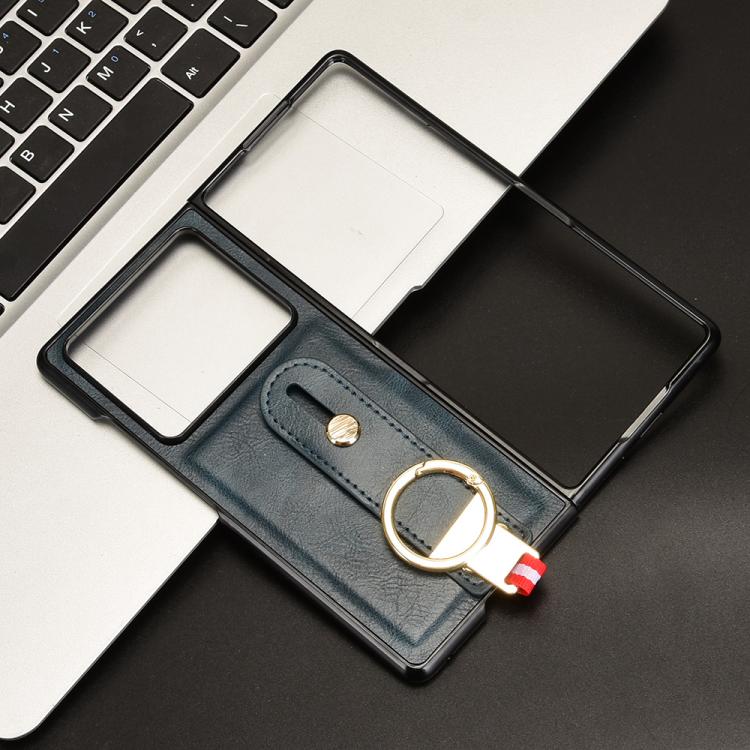 For ZTE nubia Fold Wristband Leather Back Phone Case