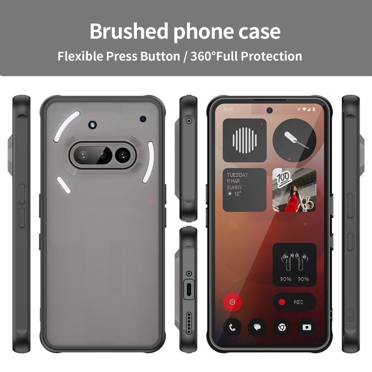 For Nothing Phone 3a Fan Dun Series TPU Hybrid PC Frosted Phone Case