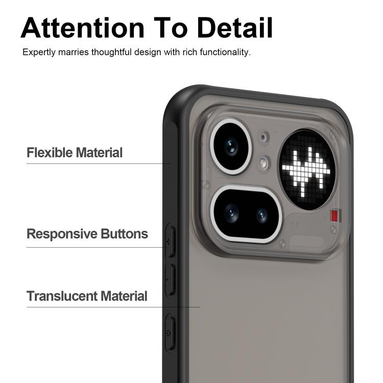 For Nothing Phone 4a Pro Fan Dun Series TPU Hybrid PC Frosted Phone Case