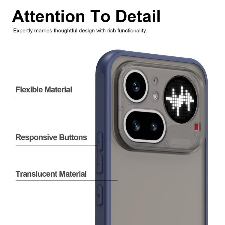 For Nothing Phone 4a Pro Fan Dun Series TPU Hybrid PC Frosted Phone Case