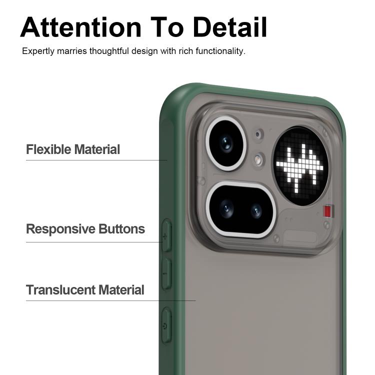 For Nothing Phone 4a Pro Fan Dun Series TPU Hybrid PC Frosted Phone Case