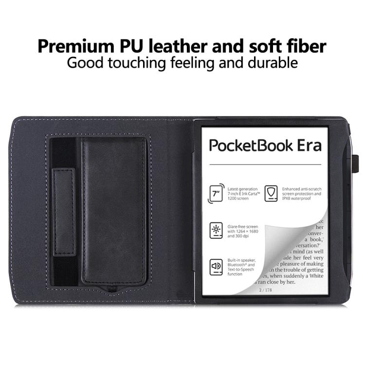 For Pocketbook Era PB700 Calfskin Leather Hand Rest Holder Smart Tablet Case