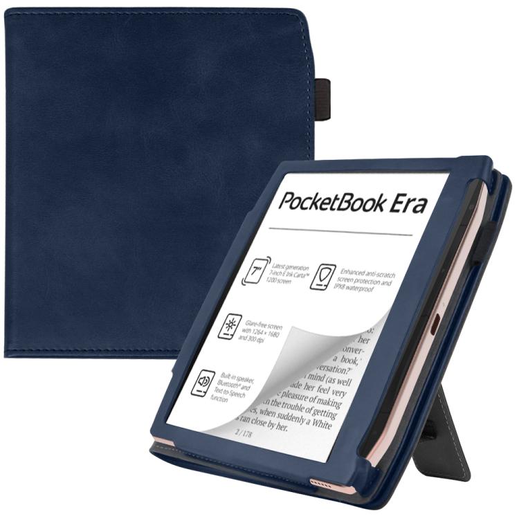 For Pocketbook Era PB700 Calfskin Leather Hand Rest Holder Smart Tablet Case