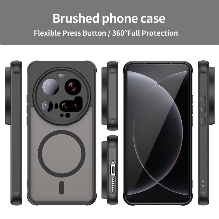 For Xiaomi 15 Ultra Fan Dun Series TPU Hybrid PC Frosted Magsafe Phone Case