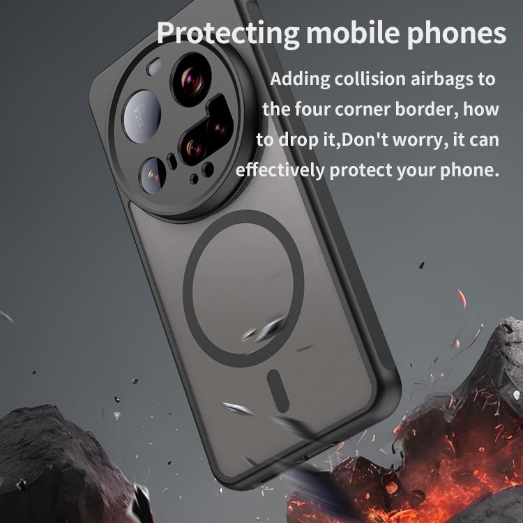 For Xiaomi 15 Ultra Fan Dun Series TPU Hybrid PC Frosted Magsafe Phone Case