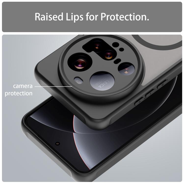 For Xiaomi 15 Ultra Fan Dun Series TPU Hybrid PC Frosted Magsafe Phone Case