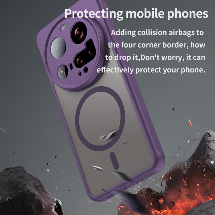 For Xiaomi 15 Ultra Fan Dun Series TPU Hybrid PC Frosted Magsafe Phone Case