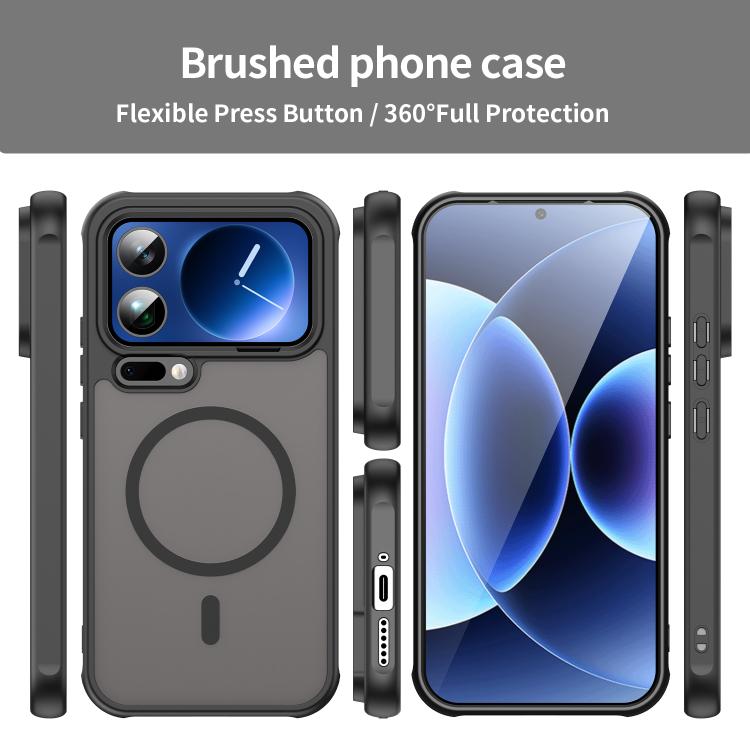 For Xiaomi 17 Pro Max Fan Dun Series TPU Hybrid PC Frosted Magsafe Phone Case