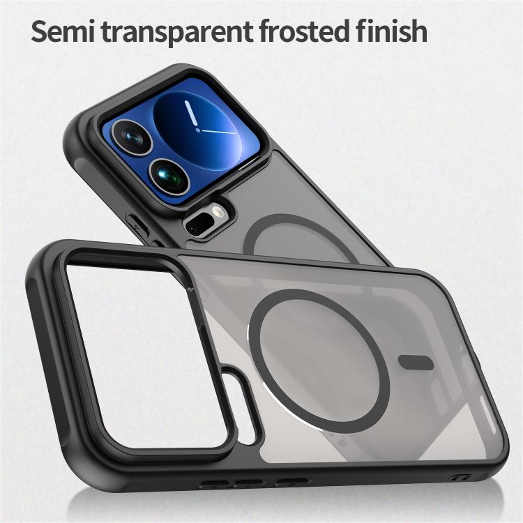 For Xiaomi 17 Pro Max Fan Dun Series TPU Hybrid PC Frosted Magsafe Phone Case