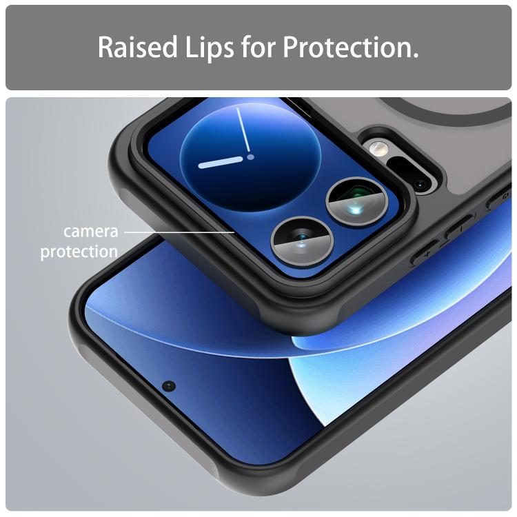 For Xiaomi 17 Pro Max Fan Dun Series TPU Hybrid PC Frosted Magsafe Phone Case