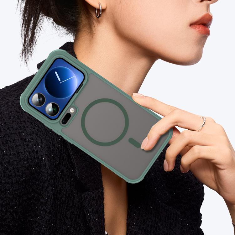 For Xiaomi 17 Pro Max Fan Dun Series TPU Hybrid PC Frosted Magsafe Phone Case