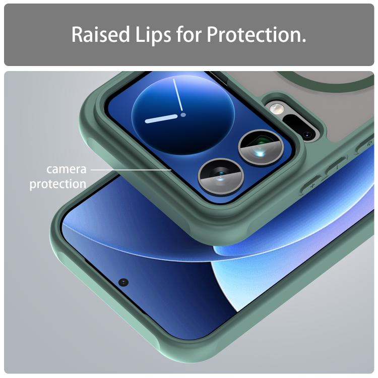 For Xiaomi 17 Pro Max Fan Dun Series TPU Hybrid PC Frosted Magsafe Phone Case