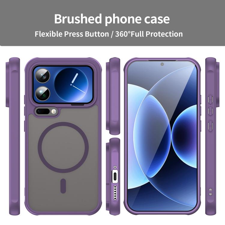 For Xiaomi 17 Pro Max Fan Dun Series TPU Hybrid PC Frosted Magsafe Phone Case