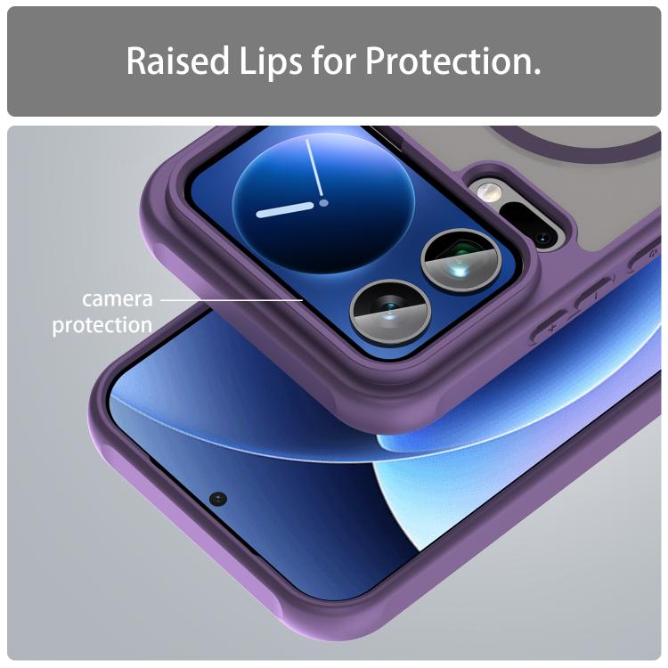 For Xiaomi 17 Pro Max Fan Dun Series TPU Hybrid PC Frosted Magsafe Phone Case