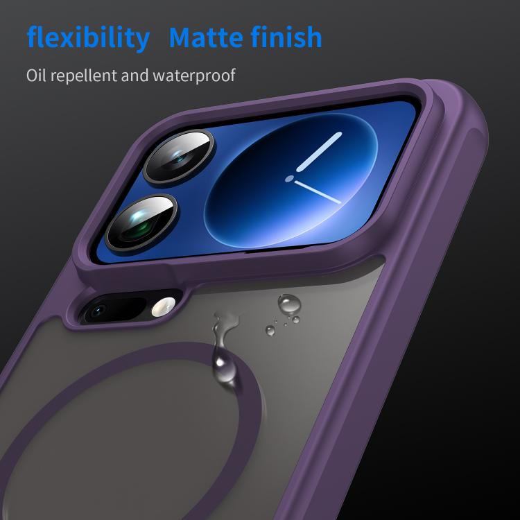 For Xiaomi 17 Pro Max Fan Dun Series TPU Hybrid PC Frosted Magsafe Phone Case