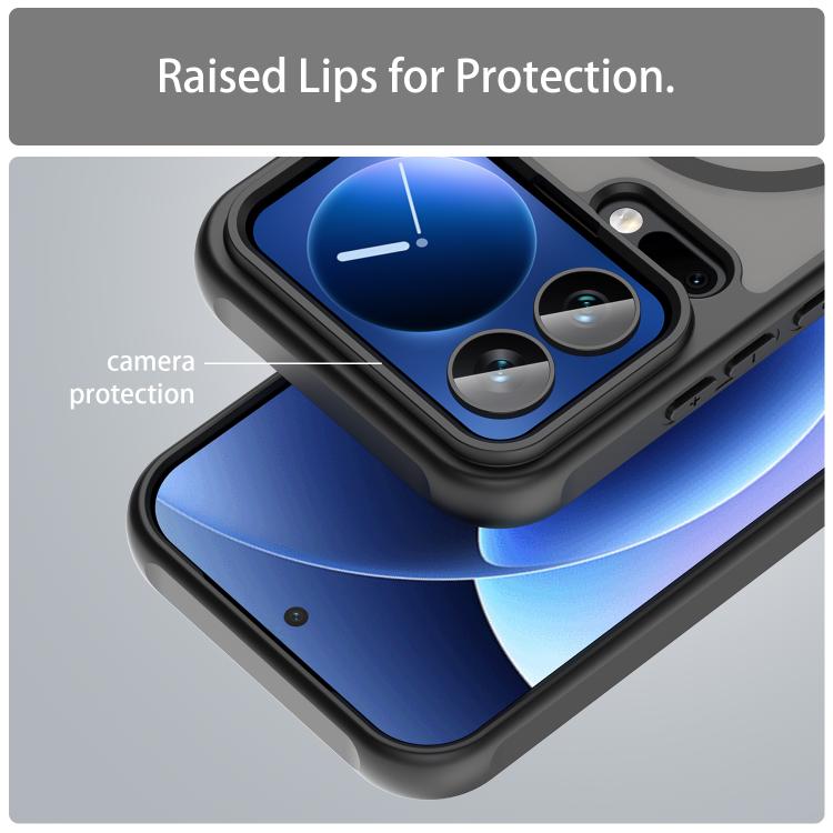 For Xiaomi 17 Pro Fan Dun Series TPU Hybrid PC Frosted Magsafe Phone Case