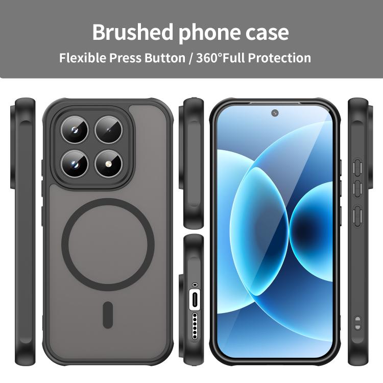 For Xiaomi 17 Fan Dun Series TPU Hybrid PC Frosted Magsafe Phone Case