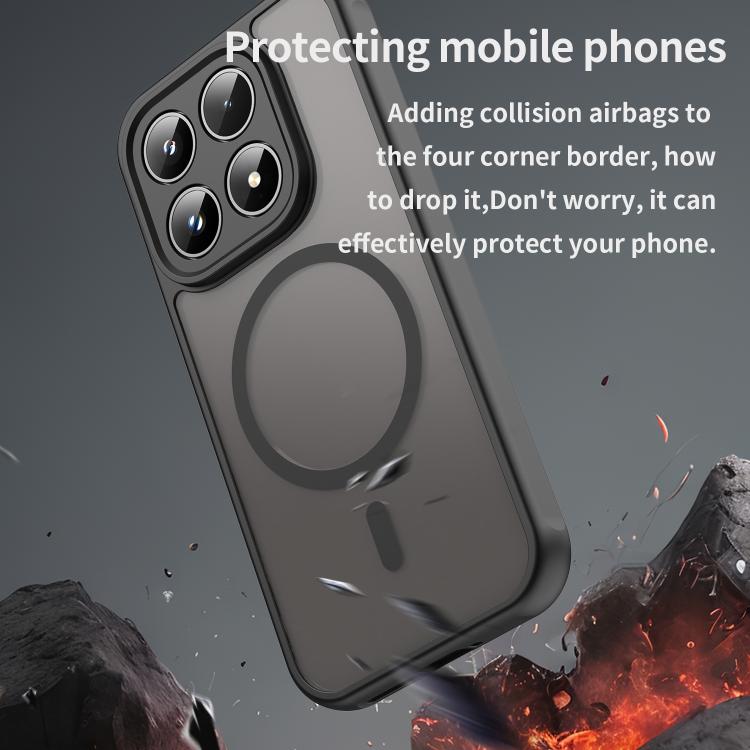 For Xiaomi 17 Fan Dun Series TPU Hybrid PC Frosted Magsafe Phone Case