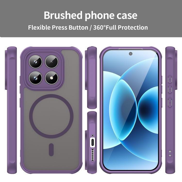 For Xiaomi 17 Fan Dun Series TPU Hybrid PC Frosted Magsafe Phone Case