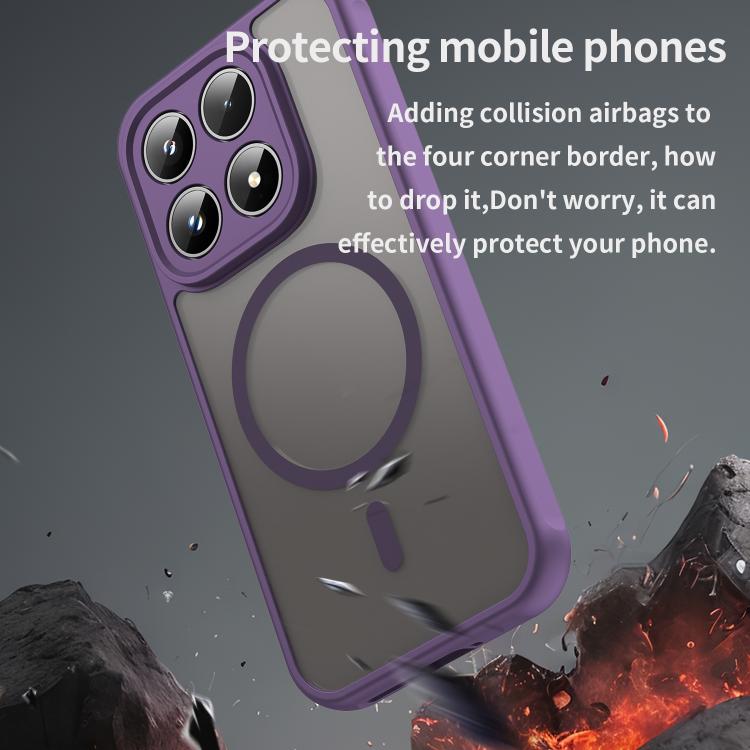 For Xiaomi 17 Fan Dun Series TPU Hybrid PC Frosted Magsafe Phone Case