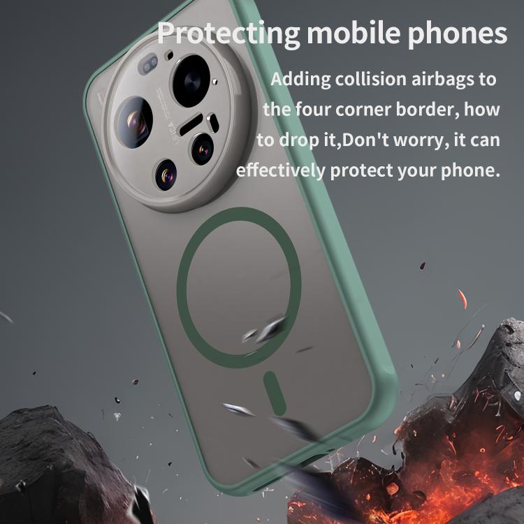 For Xiaomi 17 Ultra Fan Dun Series TPU Hybrid PC Frosted Magsafe Phone Case