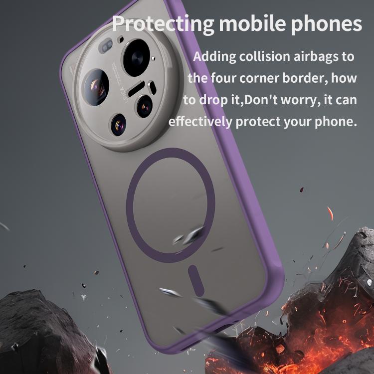 For Xiaomi 17 Ultra Fan Dun Series TPU Hybrid PC Frosted Magsafe Phone Case