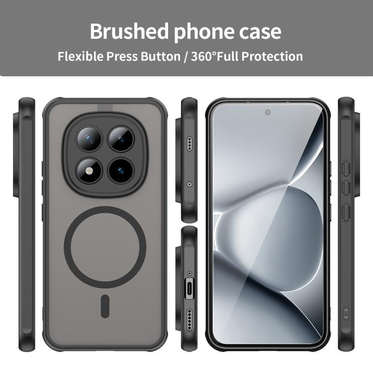 For Xiaomi Poco M8 Pro 5G Fan Dun Series TPU Hybrid PC Frosted Magsafe Phone Case
