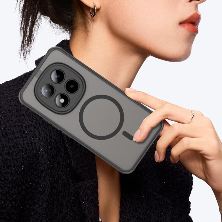 For Xiaomi Poco M8 Pro 5G Fan Dun Series TPU Hybrid PC Frosted Magsafe Phone Case