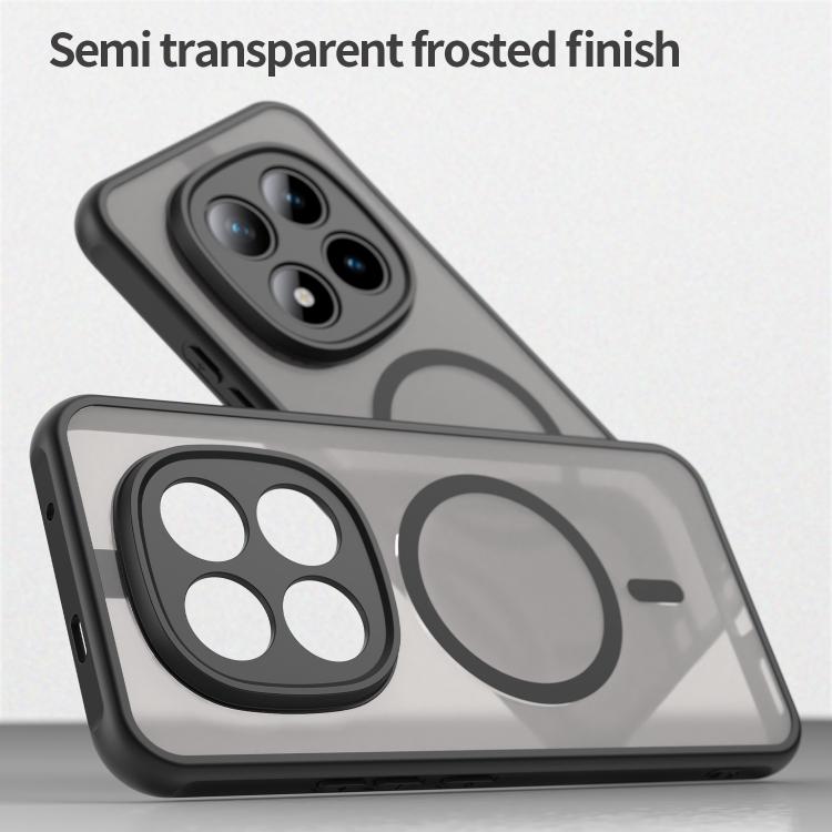 For Xiaomi Poco M8 Pro 5G Fan Dun Series TPU Hybrid PC Frosted Magsafe Phone Case