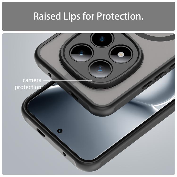 For Xiaomi Poco M8 Pro 5G Fan Dun Series TPU Hybrid PC Frosted Magsafe Phone Case