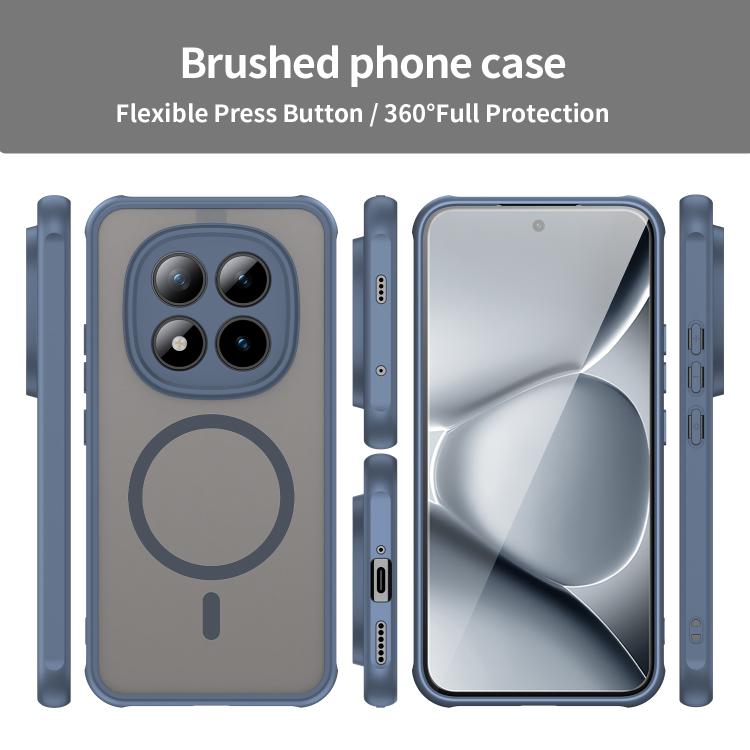 For Xiaomi Poco M8 Pro 5G Fan Dun Series TPU Hybrid PC Frosted Magsafe Phone Case