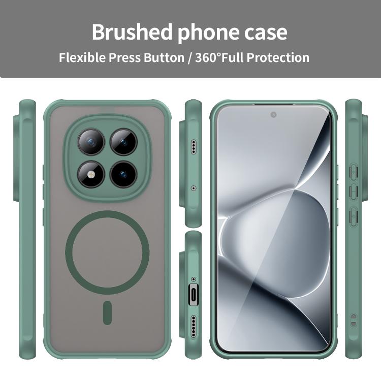 For Xiaomi Poco M8 Pro 5G Fan Dun Series TPU Hybrid PC Frosted Magsafe Phone Case