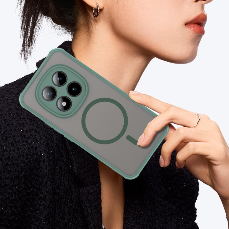 For Xiaomi Poco M8 Pro 5G Fan Dun Series TPU Hybrid PC Frosted Magsafe Phone Case