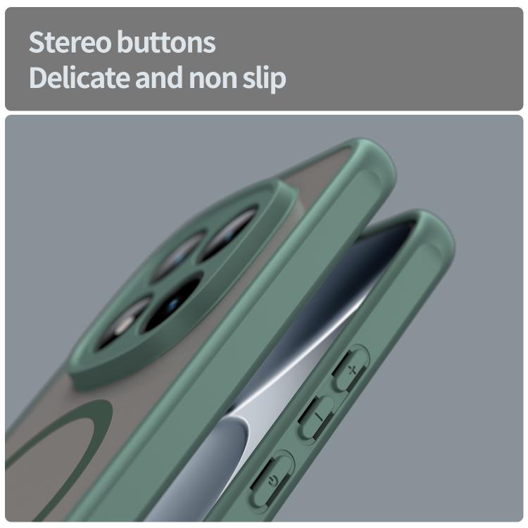 For Xiaomi Poco M8 Pro 5G Fan Dun Series TPU Hybrid PC Frosted Magsafe Phone Case